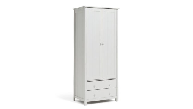 Argos Home New Scandinavia 2 Door 2 Drawer Wardrobe - White - image 1