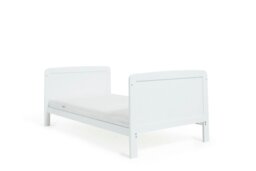 Baby Elegance Travis Baby Cot Bed with Mattress - White - thumbnail 2