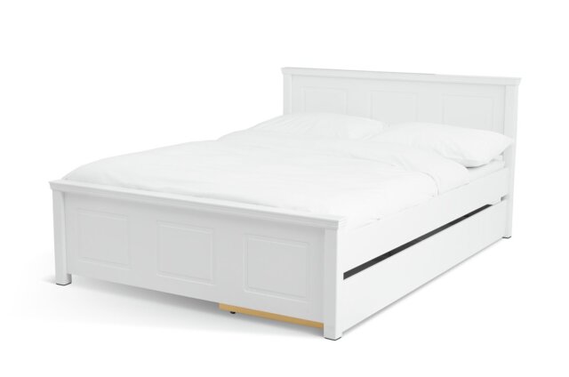 Argos Home Grayson Double with Storage Bed - White - image 1