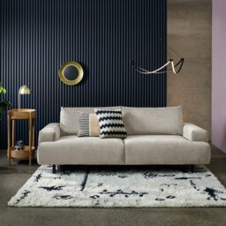 Habitat Julien Fabric 3 Seater Sofa - Beige - thumbnail 2