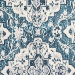 Habitat Chenille Tapestry Print Cushion - Blue - 30x50cm - thumbnail 2