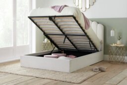 Birlea Monaco Kingsize Ottoman Bed Frame - White - thumbnail 2