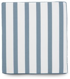 rucomfy Stripe Single Garden Bench Cushion - Blue & White