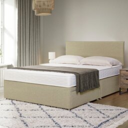 Argos Home Elmdon Small Double 2 Drawer Divan Bed - Natural - thumbnail 1