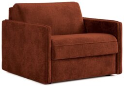 Jay-Be Slim Fabric Cuddle Chair Sofa Bed - Orange - thumbnail 1