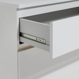 Argos Home Jenson 3 Drawer Chest - White Gloss - thumbnail 2