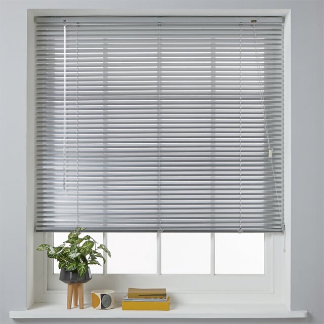 Habitat Aluminium Silver Venetian Blind - 60cm - image 1