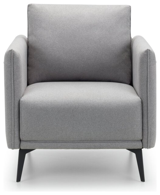 Julian Bowen Rohe Fabric Armchair - Grey - image 1