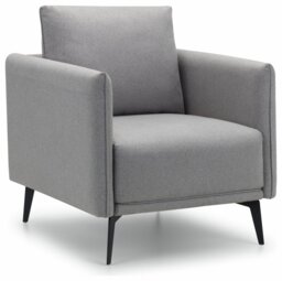 Julian Bowen Rohe Fabric Armchair - Grey - thumbnail 2