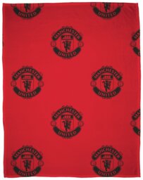 Manchester UTD Fleece Throw - Red - thumbnail 2
