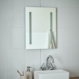 Argos Home Bathroom LED Battery Powered Mirror - White - thumbnail 2