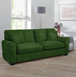 Argos Home Taylor Fabric 3 seater Sofa - Green - thumbnail 2