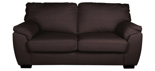 Argos Home Milano Leather 2 Seater Sofa Bed - Chocolate - image 1