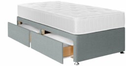 Argos Home Winslow Single 2 Drawer Divan Bed - Grey - thumbnail 2