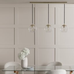 Habitat Coleman 3 Light Pendant Light - Brass - thumbnail 2