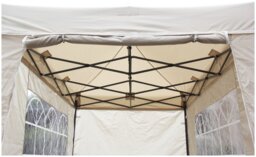 All Seasons 3m x 2m Pop Up Garden Gazebo & Side Panels-Beige - thumbnail 2