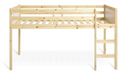 Argos Home Kids Single Mid Sleeper Bed Frame - White & Pine - thumbnail 2