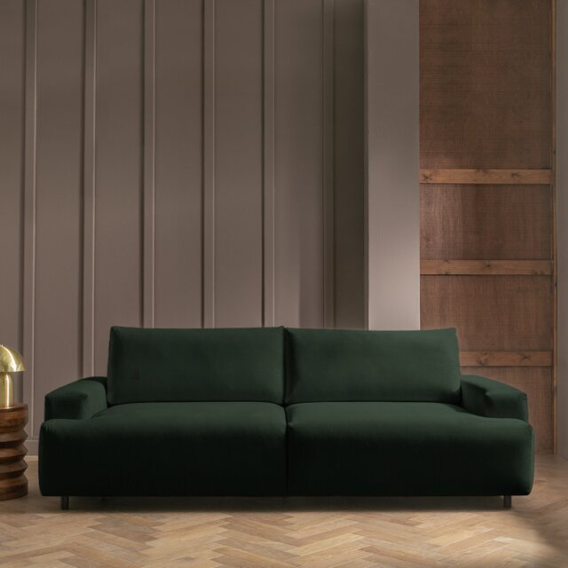 Habitat Julien Fabric 4 Seater Sofa Bed - Green - image 1
