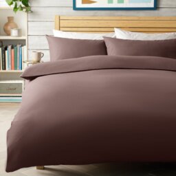 Habitat Cotton Rich Chocolate Bedding Set - Double - thumbnail 1