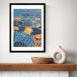 East End Prints Magic Pond Black Frame Art Print - A2 - thumbnail 1