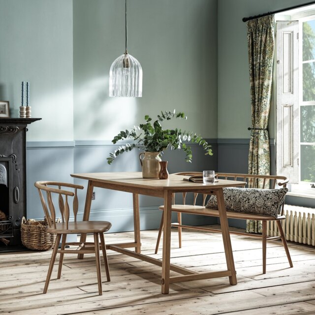 Habitat x Morris & Co. Canterbury Oak 4 Seater Dining Table - image 1