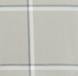 Habitat Square Check Eyelet Curtains - Natural - 117x137cm - thumbnail 2