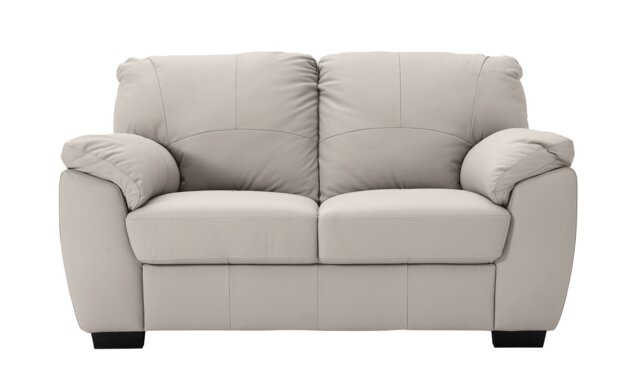 Argos Home Milano Leather 2 Seater Sofa - Grey - image 1