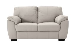 Argos Home Milano Leather 2 Seater Sofa - Grey - thumbnail 1