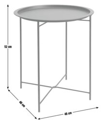 Habitat Pula Folding Metal Garden Side Table - Green - thumbnail 2