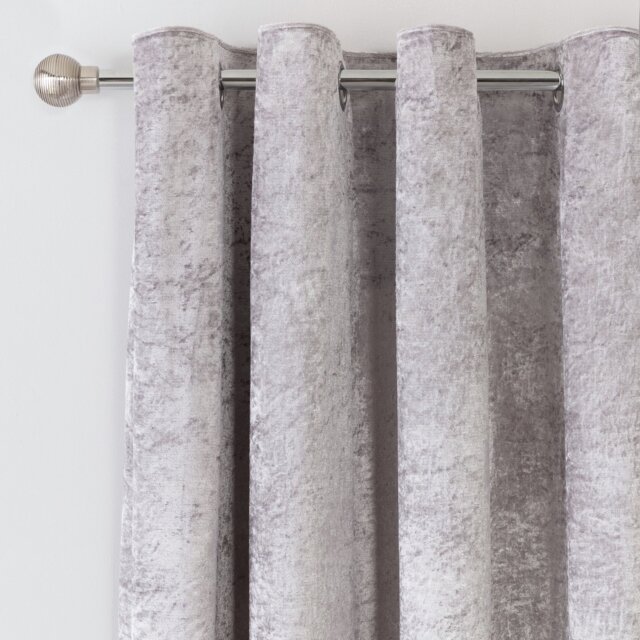Argos Home Eyelet Curtains - Grey - 117x183cm - image 1