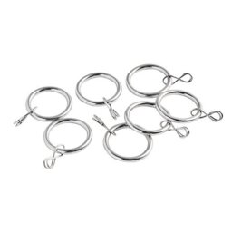 Argos Home 20 Metal Curtain Rings - Stainless Steel - thumbnail 2