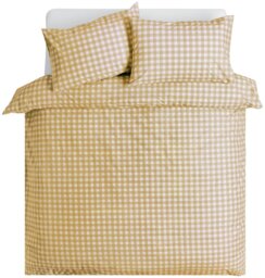 Argos Home Herbalist Plain Gingham Yellow Bedding Set-Single - thumbnail 2