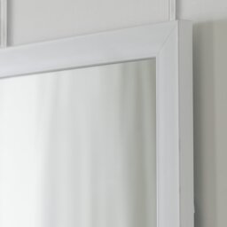 Home Essentials White Full Length Over the Door Mirror - thumbnail 2