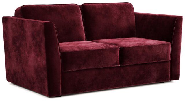 Jay-Be Elegance Velvet 2 Seater Sofa Bed - Burgundy - image 1