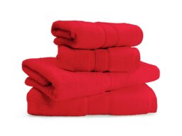 Habitat Cotton Supersoft 4 Piece Towel Bale - Red