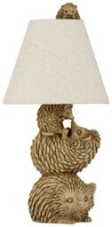 Argos Home Forest Dawn Hedgehog Family Table Lamp - thumbnail 2