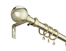 Argos Home Brass Extendable Curtain Pole - 120cm - 210cm - thumbnail 2