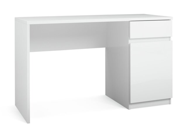 Argos Home Jenson 1 Drawer Office Desk - White Gloss - image 1