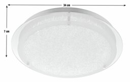 Argos Home Esmo Beaded Glass Flush Ceiling Light - thumbnail 2