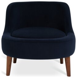 Habitat Beckett Fabric Accent Chair - Navy