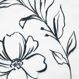 Argos Home Loose Linear Floral White Bedding Set - Superking - thumbnail 2