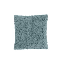 Habitat Faux Fur Textured Cushion - Blue - 43x43cm - thumbnail 2