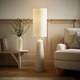 ValueLights Grayson Ceramic Statement Floor Lamp - Grey