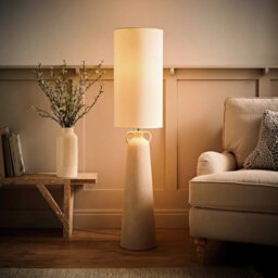 ValueLights Grayson Ceramic Statement Floor Lamp - Grey - thumbnail 2