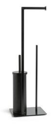 Argos Home 3-in-1 Toilet Roll Holder - Black
