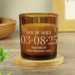 Personalised Message Special Date Candle - Vanilla - thumbnail 2