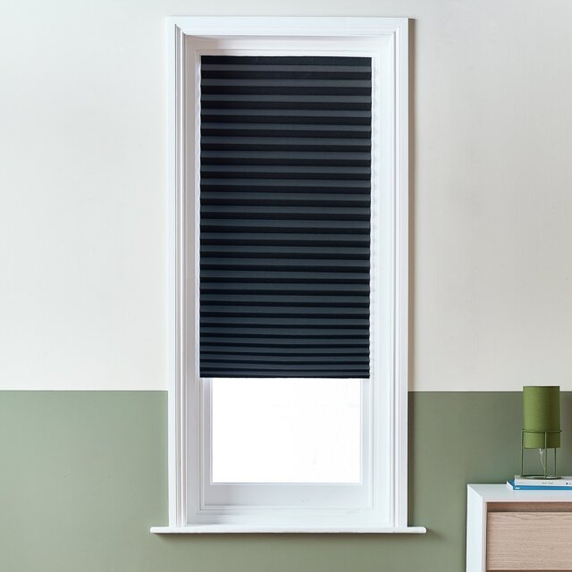 Home Essentials Blackout Black Temporary Blind - 90cm - image 1