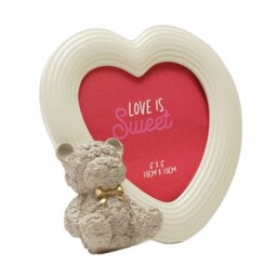 """Widdop Love Is Sweet Baby Bear 4"""" x 4"""" Resin Photo Frame""" - thumbnail 2