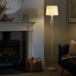 Argos Home Twist Floor Lamp - Cream - thumbnail 2
