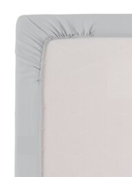 Habitat Pure Cotton 200TC Grey Fitted Sheet - Double - thumbnail 2